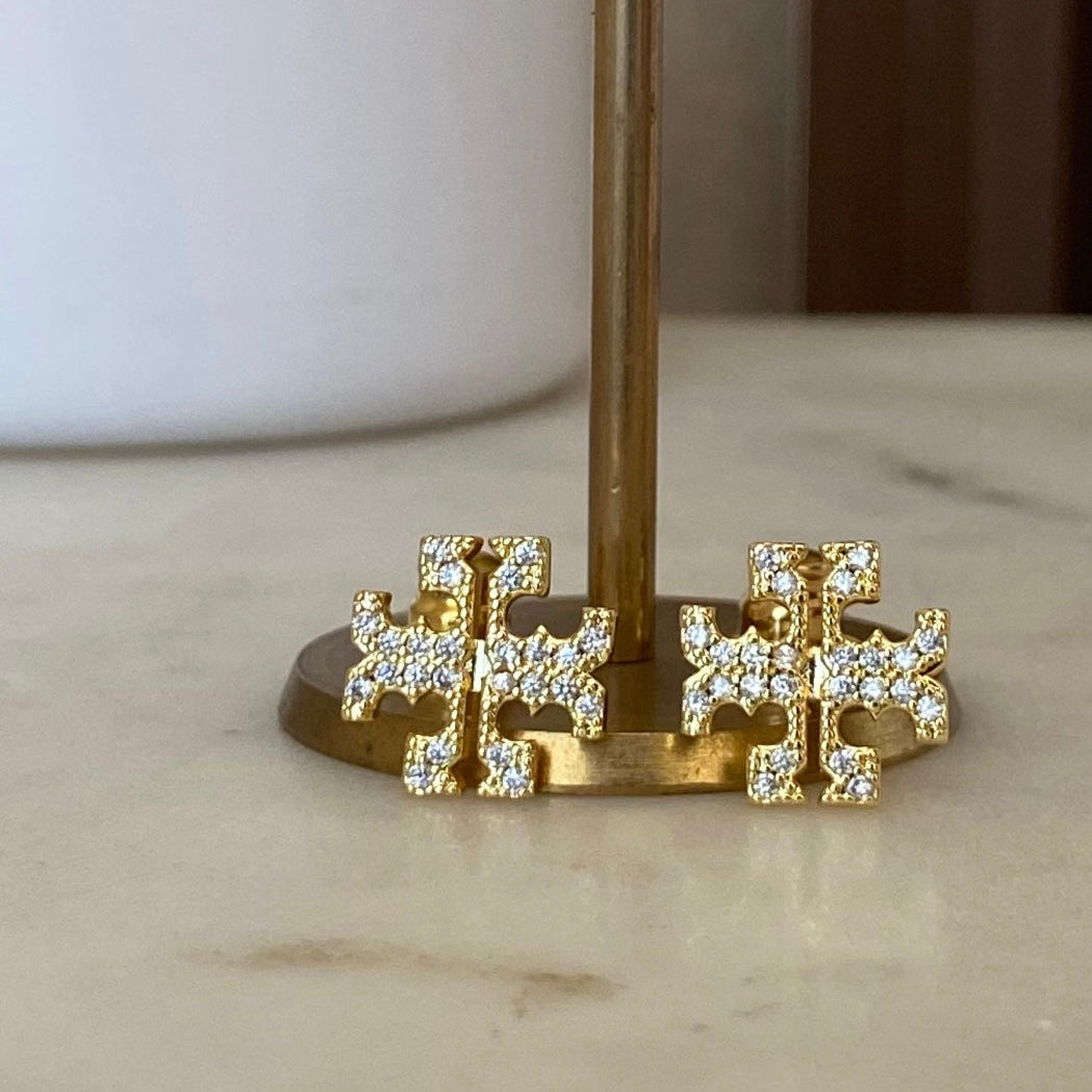 Tor zirconia earrings