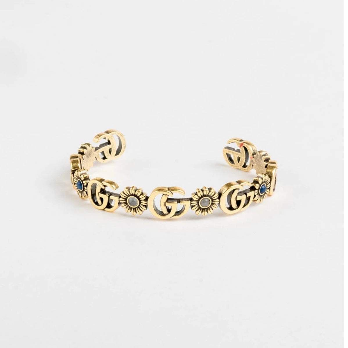 Flower bracelet gold