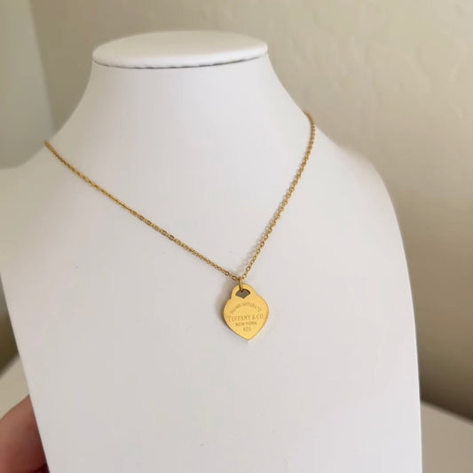 Tif heart necklace