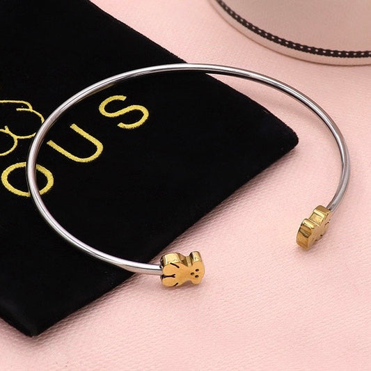 Bear Silver&Gold Bangle