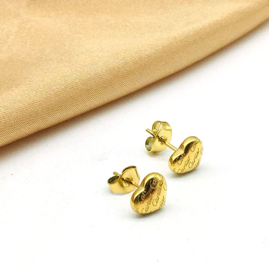 Crt heart earrings