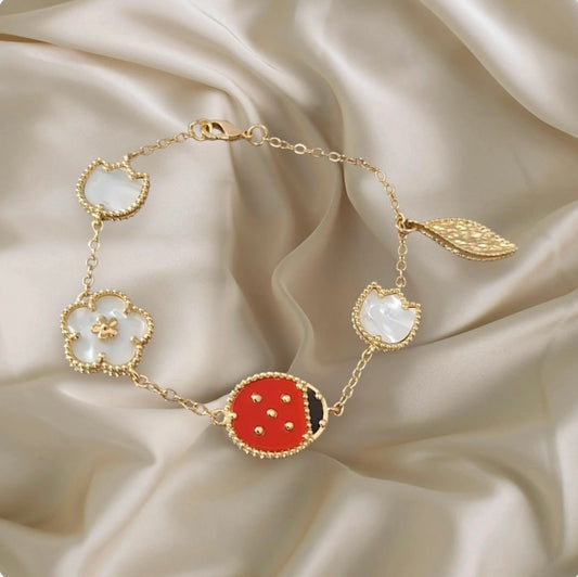 Lady bug bracelet