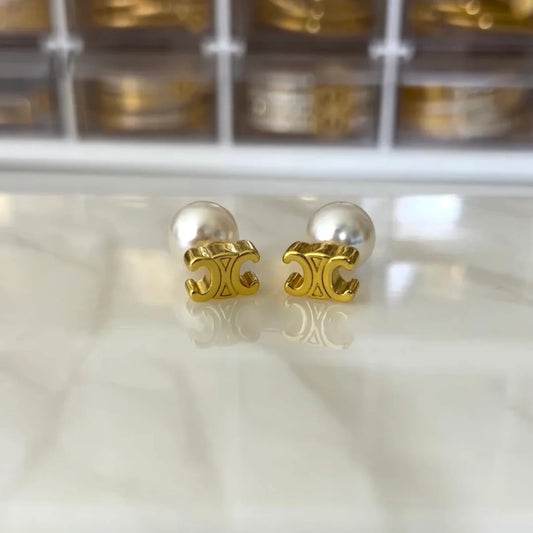 CC Pearl Studs