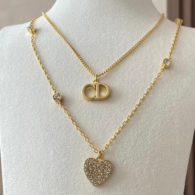 CD 2 layered necklace