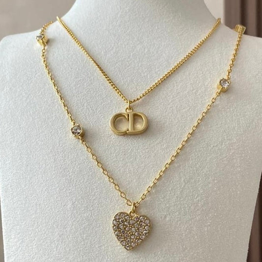 CD 2 layered necklace