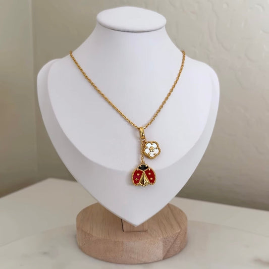 LadyBug florer necklace