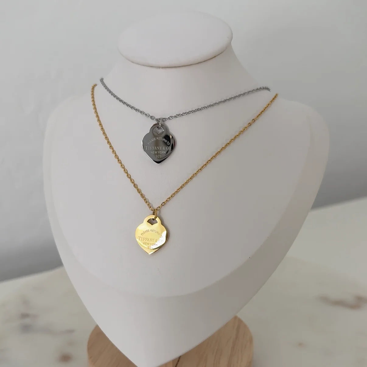 Tif heart necklace