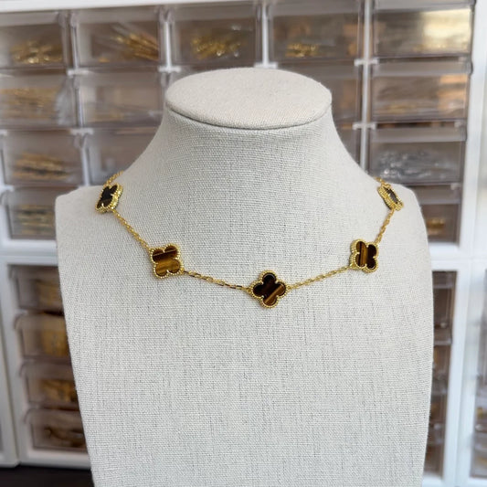 V tiger multicharm Necklace