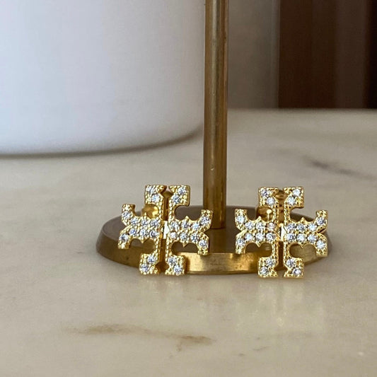 Tor zirconia earrings