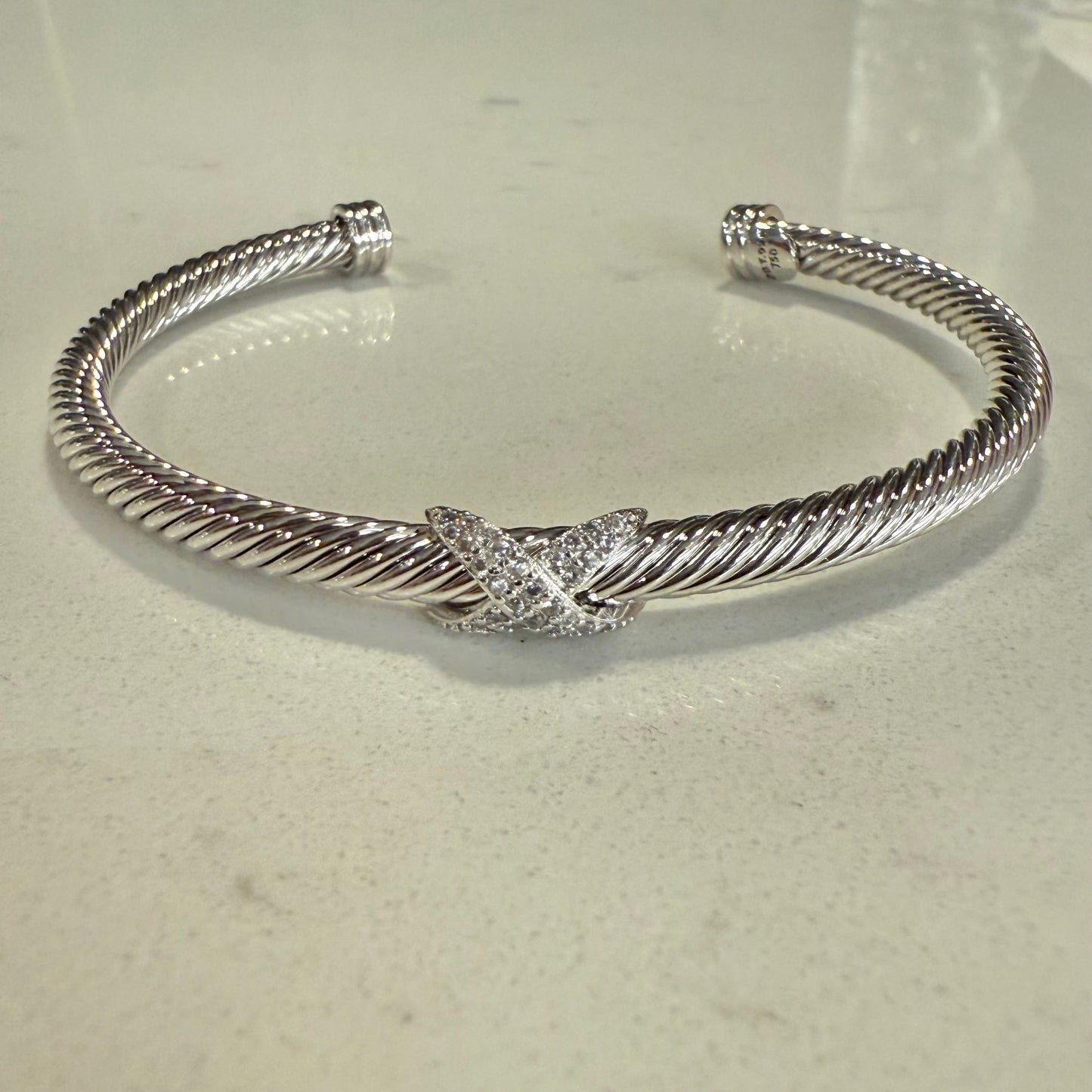 D Y Silver bracelet
