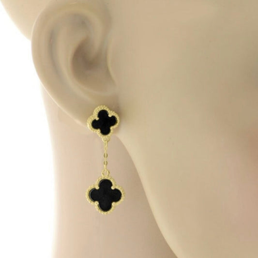 2 clover earrings