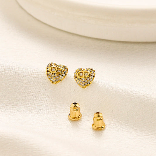 Mini CD heart earrings